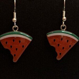 Watermelon Earring, Summer Earring, Melon Earring, Funny Food Earring, Gift Idea